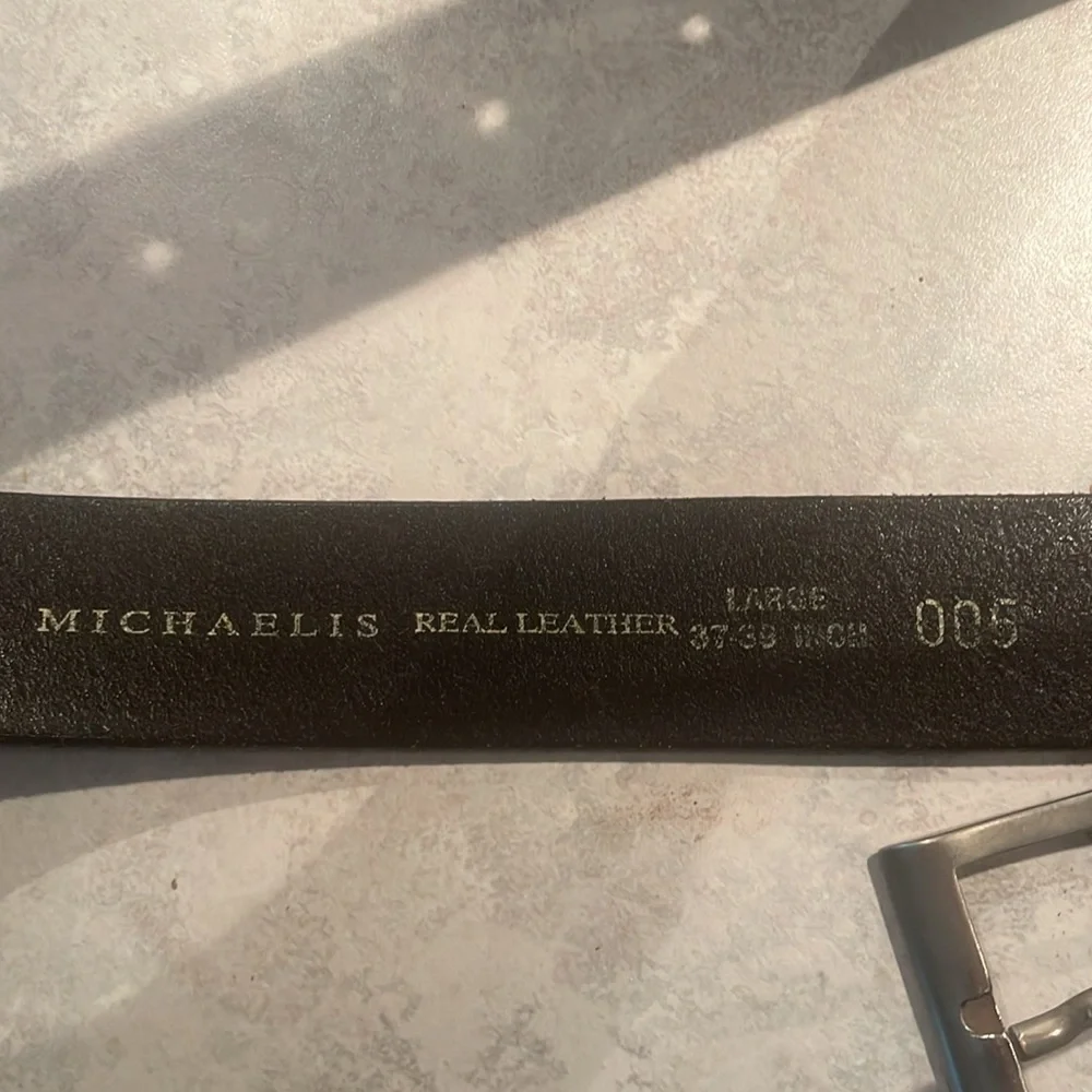 Michaelis (Italy) Brown Leather Belt